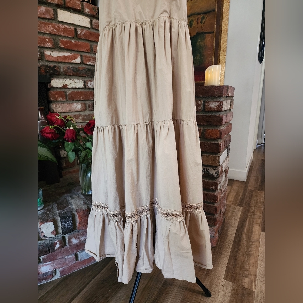 By Egreis Boho Cottagecore Oversized Tiered Maxi Dress - Picture 4 of 10